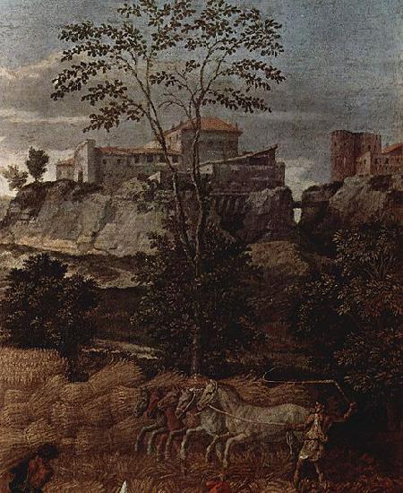 Nicolas Poussin Der Sommer, Detail oil painting picture